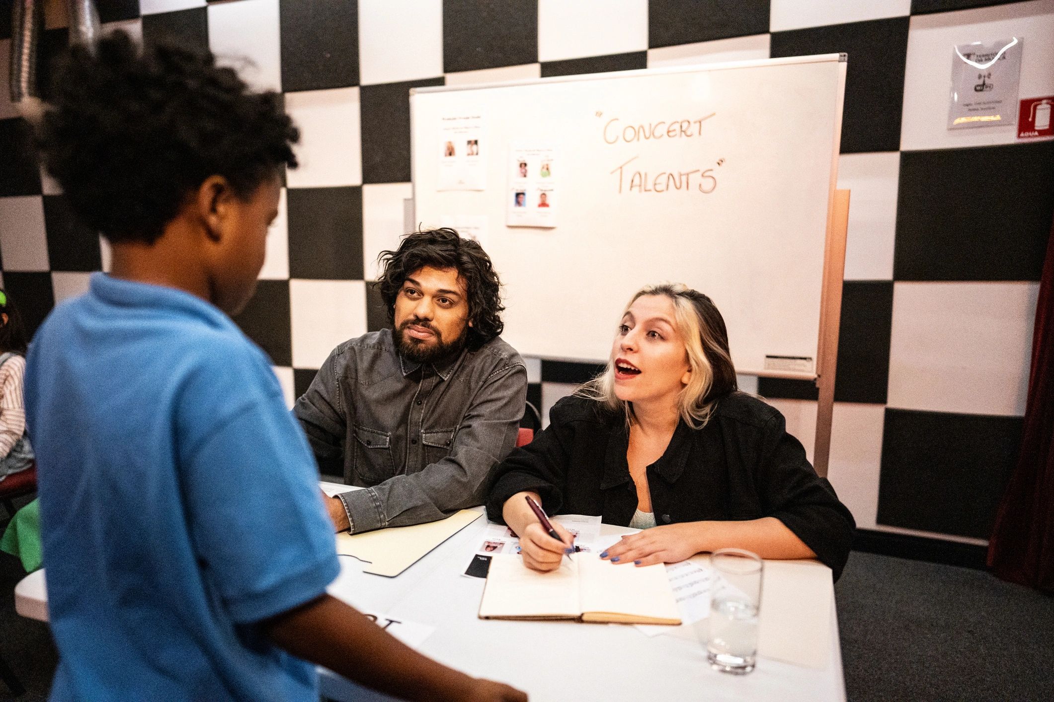 Conversation with judges representing evaluation and deal-making